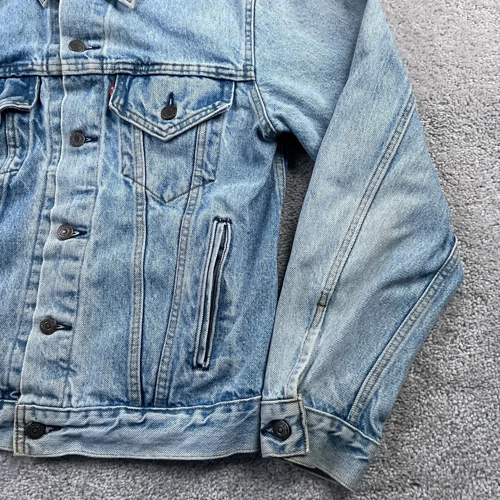 Vintage Levis Denim Jacket Mens 40R Blue Trucker Biker‎ Harley Made in USA 70506